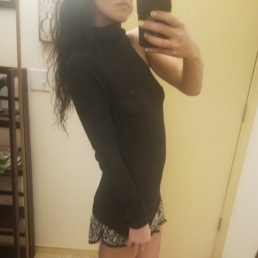 Awesome  one sleeve turtleneck soft knit. BCBG Max